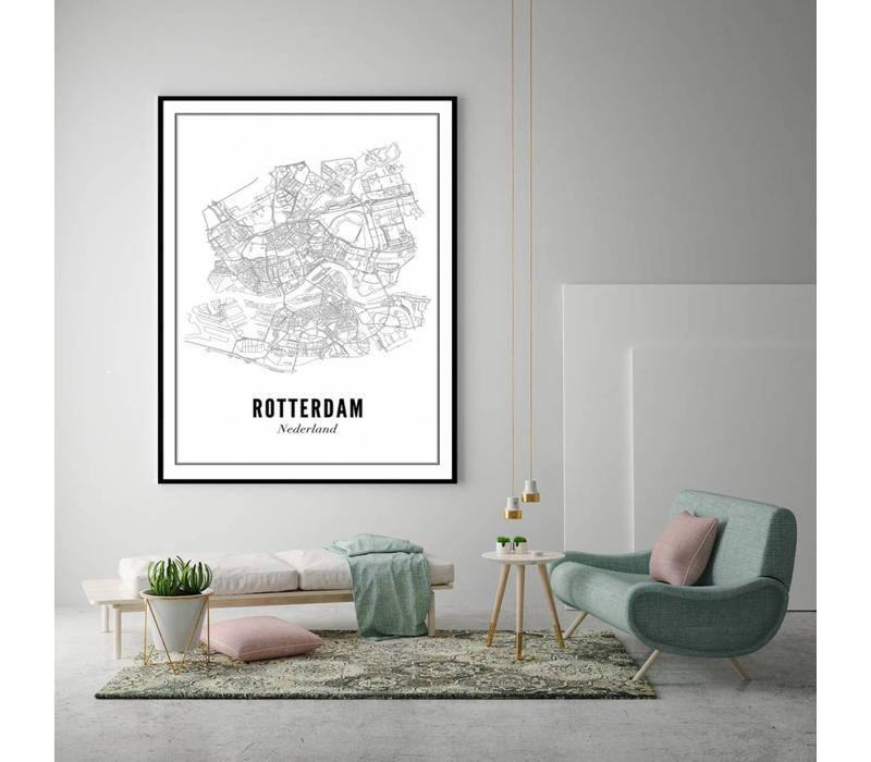 Poster A4 - Rotterdam stad