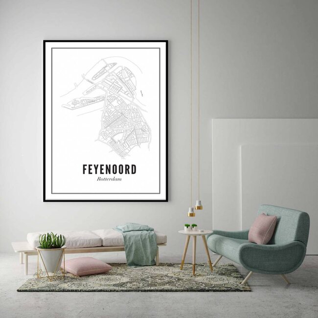 Wijck Feyenoord | Rotterdam | Poster 30 x 40 cm