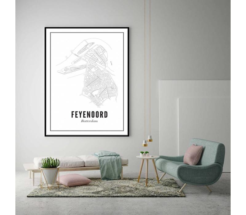 Feyenoord | Rotterdam | Poster 30 x 40 cm