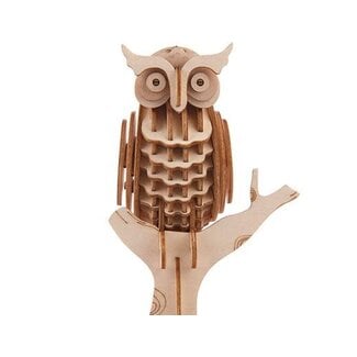 Kikkerland 3D houten puzzel uil
