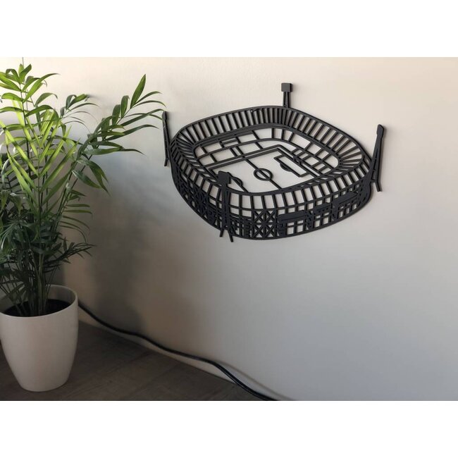 Cityshapes de Kuip Rotterdam 40cm zwart