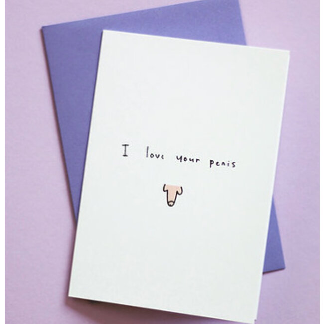 Eatmielies Kaart - I love your penis (pink)