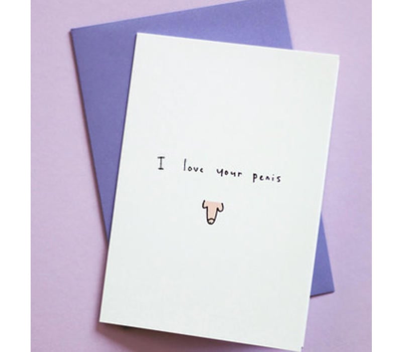 Wonderlijk Kaart I love your penis | Lieve kaart | Hilarische illustratie - KKEC IA-48