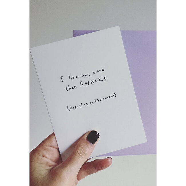 Eatmielies Kaart - I like you more than snacks