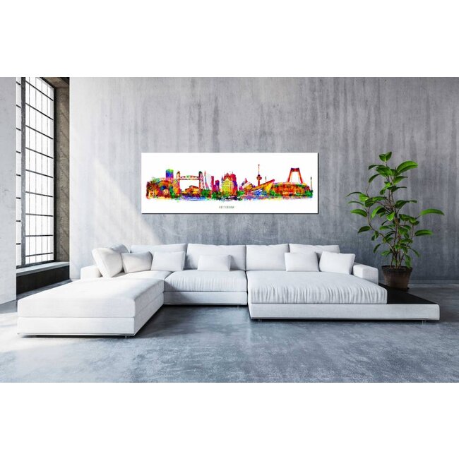 Rotterdam Skyline - Pop Art