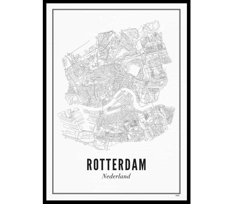 Poster A4 - Rotterdam stad