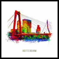 Rotterdam poster | Willemsbrug | Pop art poster | 30x30