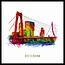 Rotterdam poster | Willemsbrug | Pop art poster | 30x30