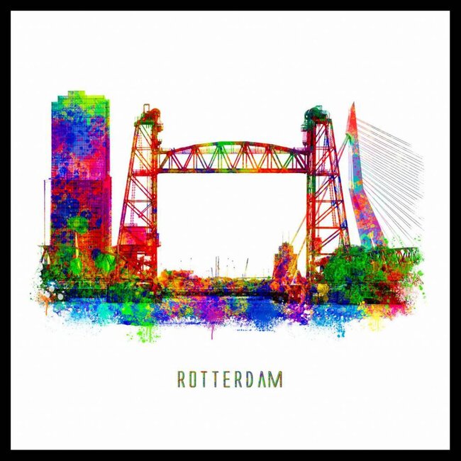 Rotterdam poster | De Hef | Pop art poster | 30x30