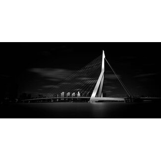 Erasmusbrug Zwart wit | Rotterdam skyline