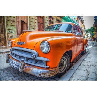 Orange Cuba Car