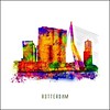 Ben Kleyn Rotterdam poster | De Rotterdam | Pop art poster | 30x30