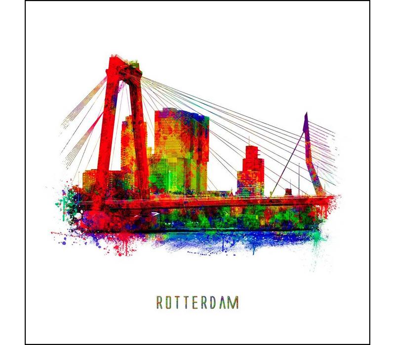 Rotterdam poster | Willemsbrug | Pop art poster | 30x30