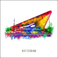 Rotterdam poster | Centraal Station | Pop art poster | 30x30