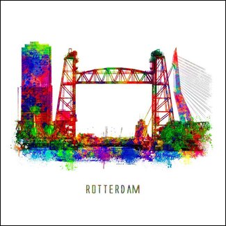 Rotterdam poster | De Hef | Pop art poster | 30x30
