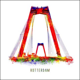 Willemsbrug 2 | Pop art poster | 30x30 cm
