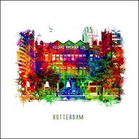 Rotterdam poster | Hotel New York | Pop art poster | 30x30