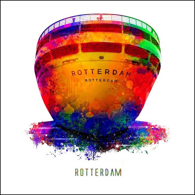 Rotterdam poster | SS Rotterdam | Pop art poster | 30x30