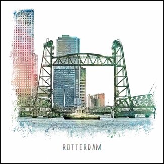 Rotterdam poster | De Hef | vintage poster | 30x30