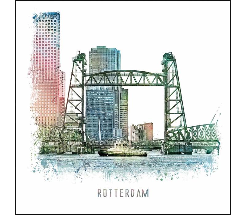 Rotterdam poster | De Hef | vintage poster | 30x30