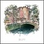 Delft 1 - vintage poster 30x30