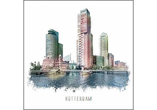 Ben Kleyn Rotterdam poster | Kop van Zuid | vintage poster | 30x30