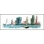Rotterdam Skyline en Watertaxi | Vintage print