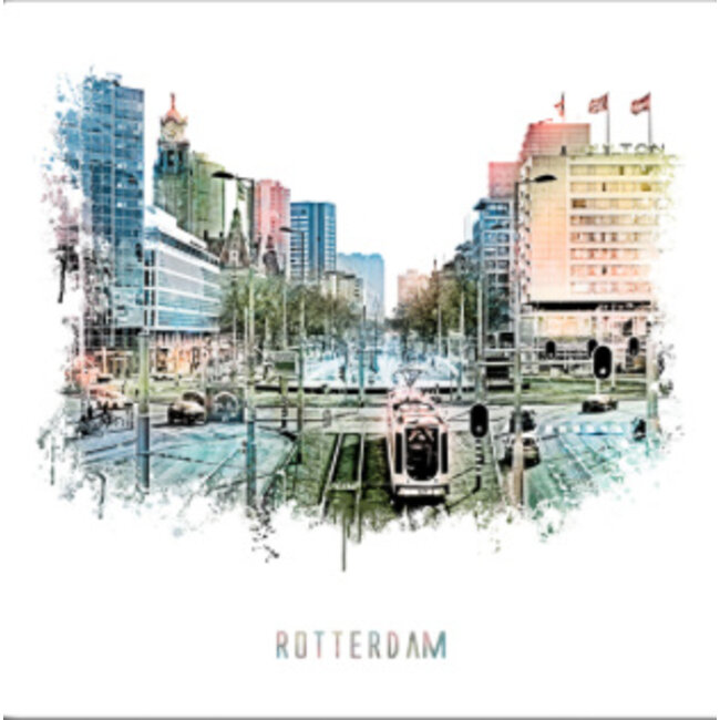 Rotterdam poster | Hofplein | vintage 30x30