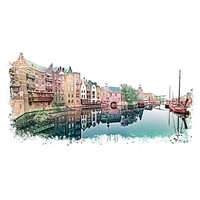 Rotterdam Delfshaven | Vintage print