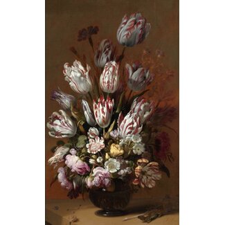Stilleven met bloemen | Dibond