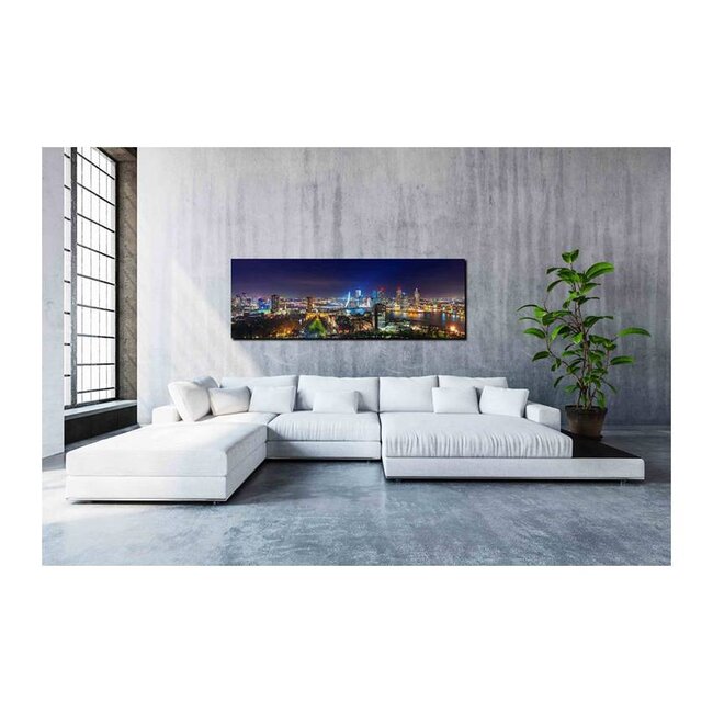 The view of Rotterdam skyline