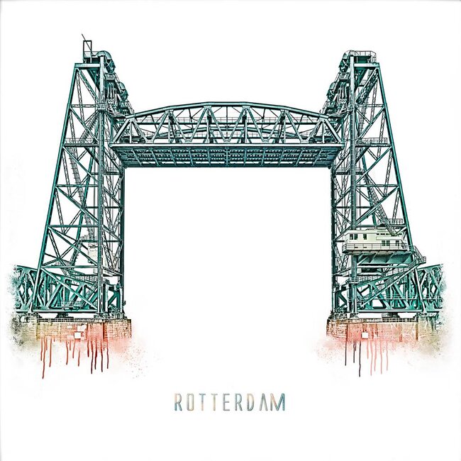 Rotterdam poster | De Hef   Vintage poster | 30x30