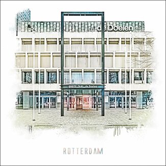 De Doelen - Rotterdam | Vintage poster | 30x30 cm
