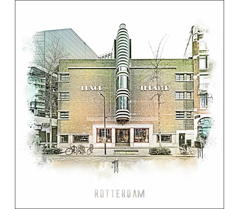 Oude Luxor - Rotterdam | Vintage poster | 30 x 30 cm