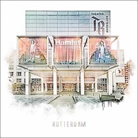 Stadsschouwburg - Rotterdam| Vintage poster | 30 x 30 cm