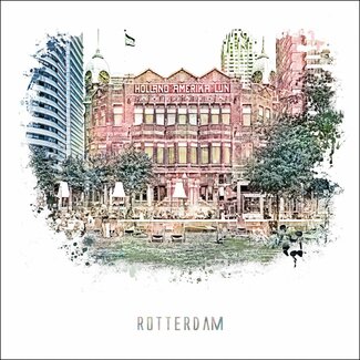 Rotterdam poster | Hotel new york | Vintage 30x30