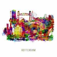 Rotterdam poster | collage | Pop art poster | 30x30