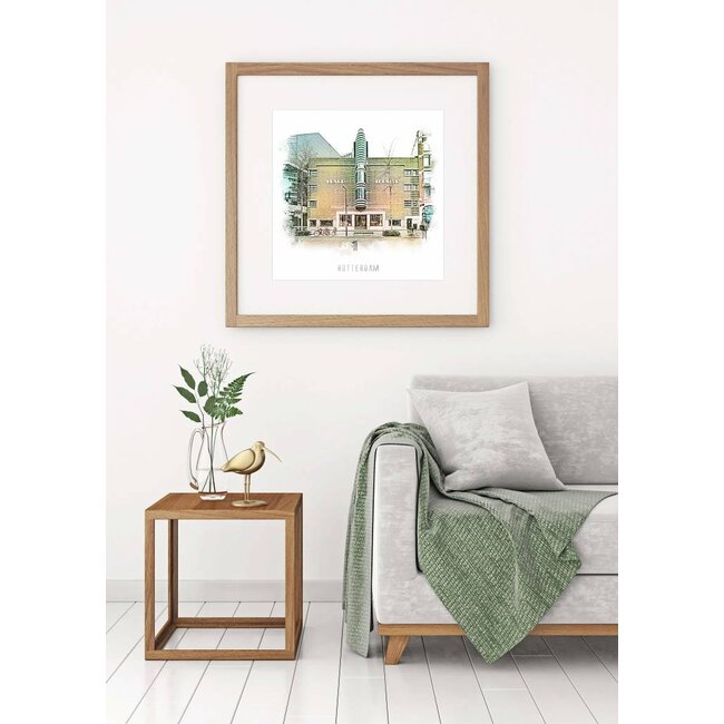 Oude Luxor - Rotterdam | Vintage poster | 30 x 30 cm