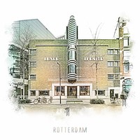 Oude Luxor - Rotterdam | Vintage poster | 30 x 30 cm