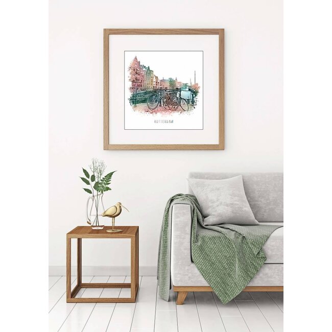 Rotterdam poster | Delfshaven Vintage 30x30