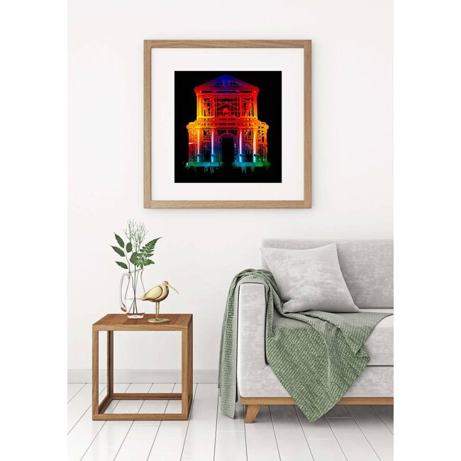 Delftse Poort - Rotterdam| Black Edition | 30x30 cm