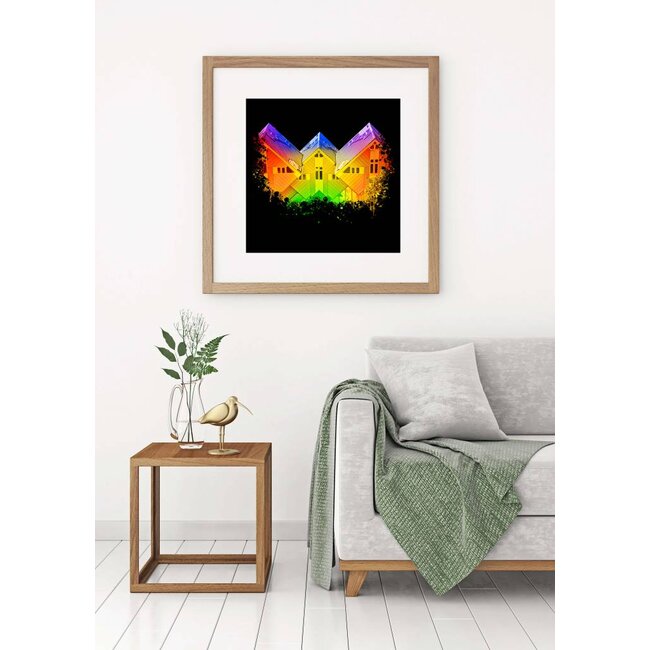 Rotterdam poster | Kubuswoningen Black Edition 30x30