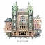 Amsterdam poster | Tuschinski | vintage | 30x30