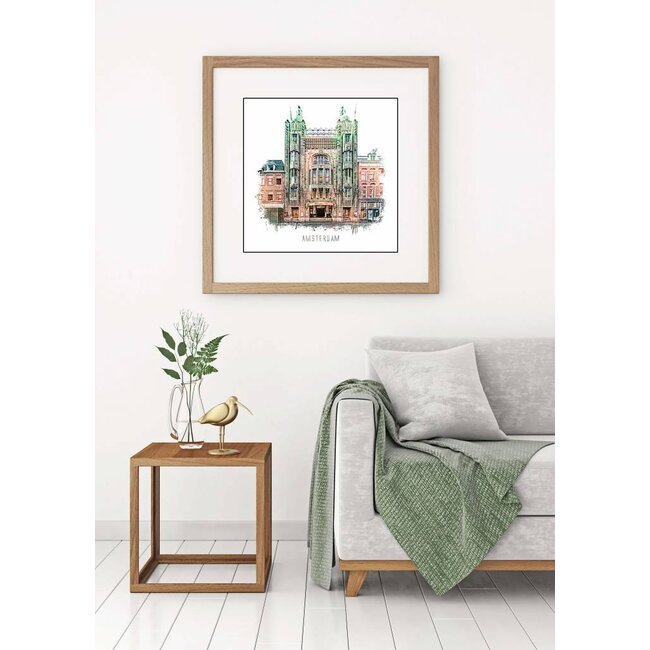 Amsterdam poster | Tuschinski | vintage | 30x30