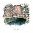Delft 1 - vintage poster 30x30