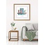Rotterdam poster | vanaf Zuid | vintage poster | 30x30