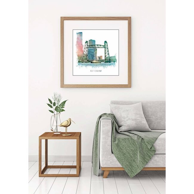 Rotterdam poster | De Hef | vintage poster | 30x30