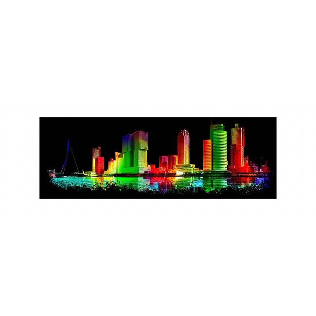 Kop van Zuid | Rotterdam Skyline | Black edition
