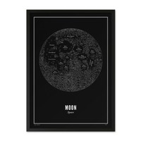 Moon (black) | Poster 50 x 70 cm