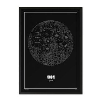 Wijck Moon (black) | Poster 50 x 70 cm